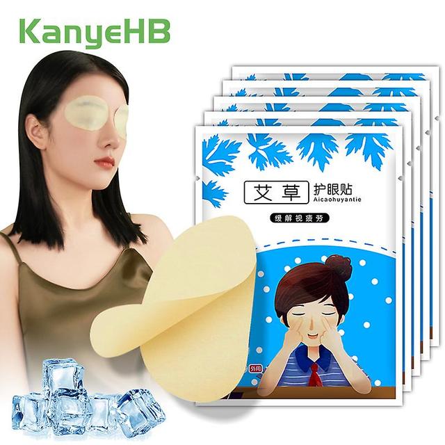 Qian 10pcs=5bags Chinese Herbal Eyesight Patch Relieve Eye Fatigue Dry Patch Myopic Amblyopia Good Vision Massage Health Care Plaster on Productcaster.