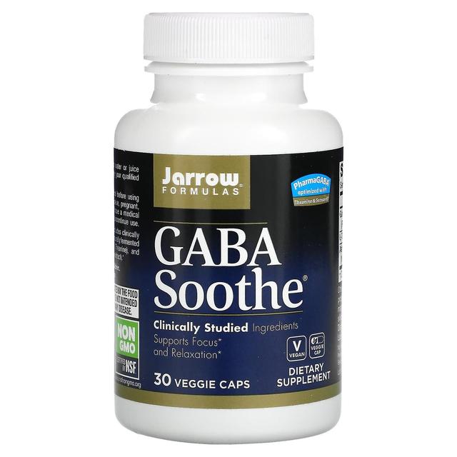 Jarrow Formulas, GABA Soothe, 30 Veggie Caps on Productcaster.