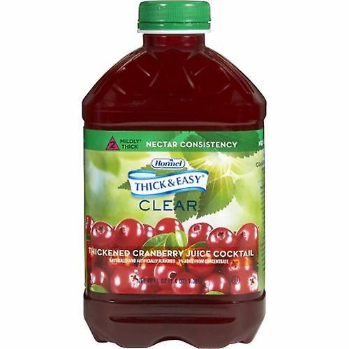 Hormel Thickened Beverage Thick & Easy 46 oz. Container Bottle Cranberry Juice Cocktail Flavor Ready to Us, Count of 1 (Pack of 3) on Productcaster.