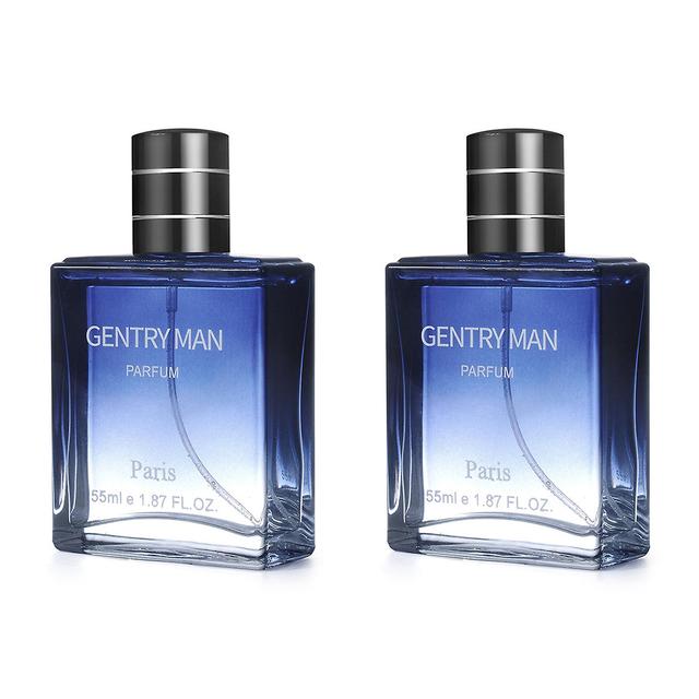 55ml Cologne Perfumes For Men Freshing Staying Scented Perfumes Male Perfumes Blue 2pcs on Productcaster.