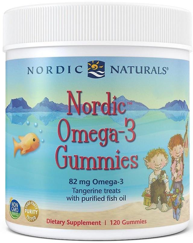 Nordic Naturals Omega 3 Gummies Mandarin 82 mg 120 gummies 520 gr on Productcaster.