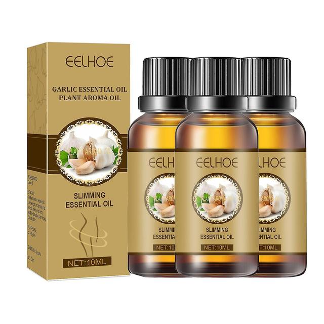 Born Pretty 3pcs Belly Drainage Garlic Oil, Lymphatic Drainage Garlic Oil, Slimming Tummy Ginger Oil, 10ml,30ml Natural Drainage Garlic Oil Essential on Productcaster.