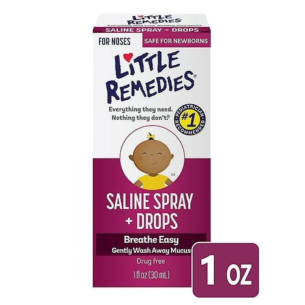 Little Remedies Kleine Heilmittel Kochsalzlösung Spray und Tropfen, sicher für Neugeborene, 1 fl oz1 on Productcaster.