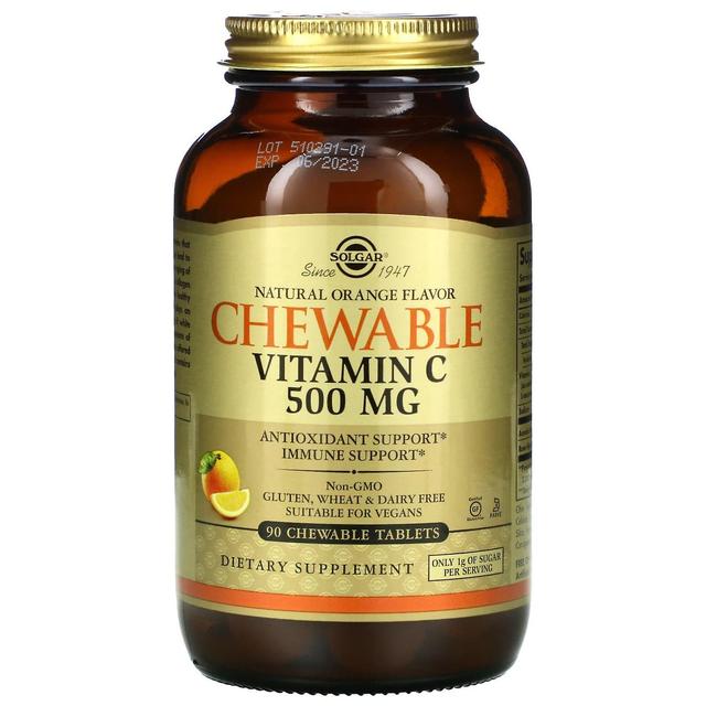 Solgar, Chewable Vitamin C, Natural Orange, 90 Chewable Tablets on Productcaster.