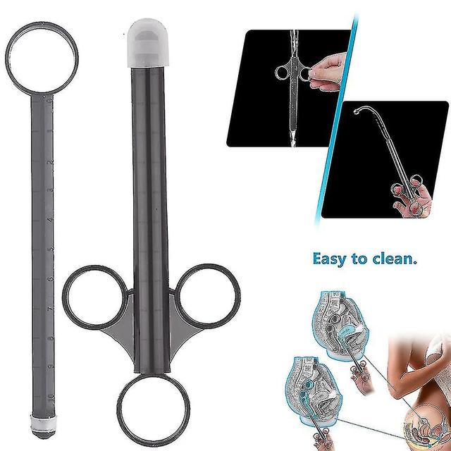 Aplicador de lubricante reutilizable Jeringas Shooter Tubo lubricante con tapa Ro lisa para adultos Hombres Mujeres 4PCS on Productcaster.