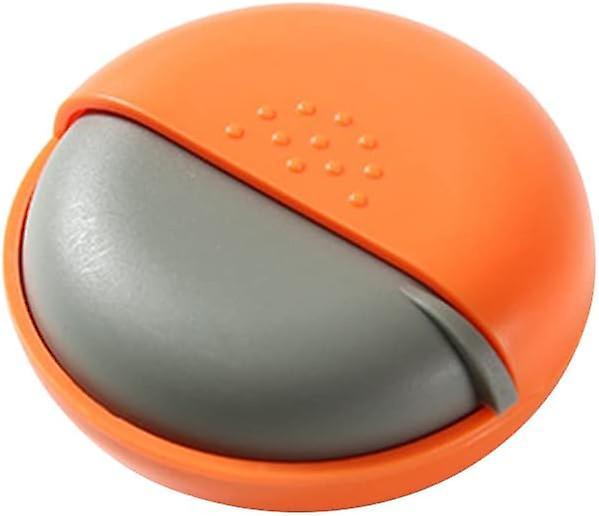 Ronde Small voor op thetravel pillendoos wekelijkse doos tabletten voor vitamines, visolie en tablettenrose rood Oranje on Productcaster.