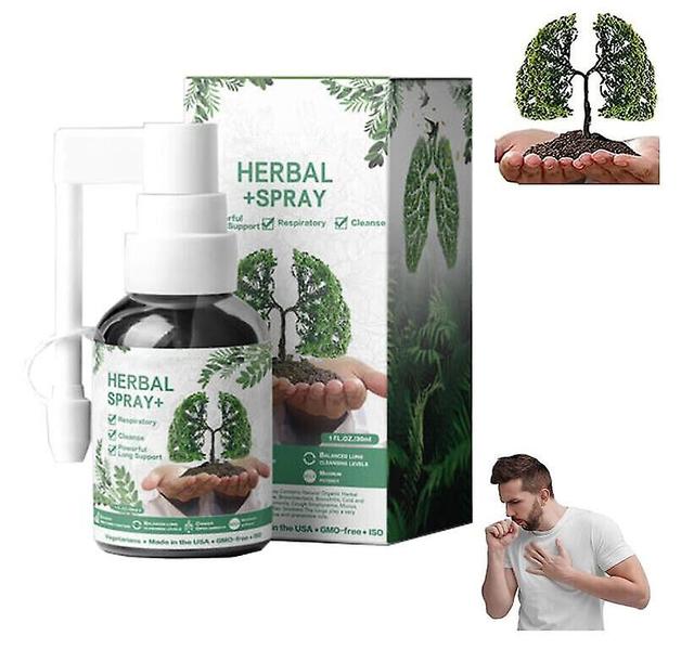 Szyskj 2x Herbal Lung Cleanse sumuinen keuhkotuki, 30ml yrttisuihke, luonnollinen kasviperäinen keuhkoesanssi on Productcaster.