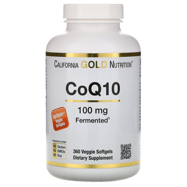 California Gold Nutrition, CoQ10, 100 mg, 360 Veggie Softgels on Productcaster.