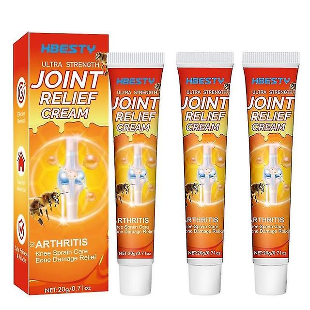 3pcs Natural Bee Venom Arthritis Analgesic Ointment Body Joint Back Neck Knee Cream on Productcaster.