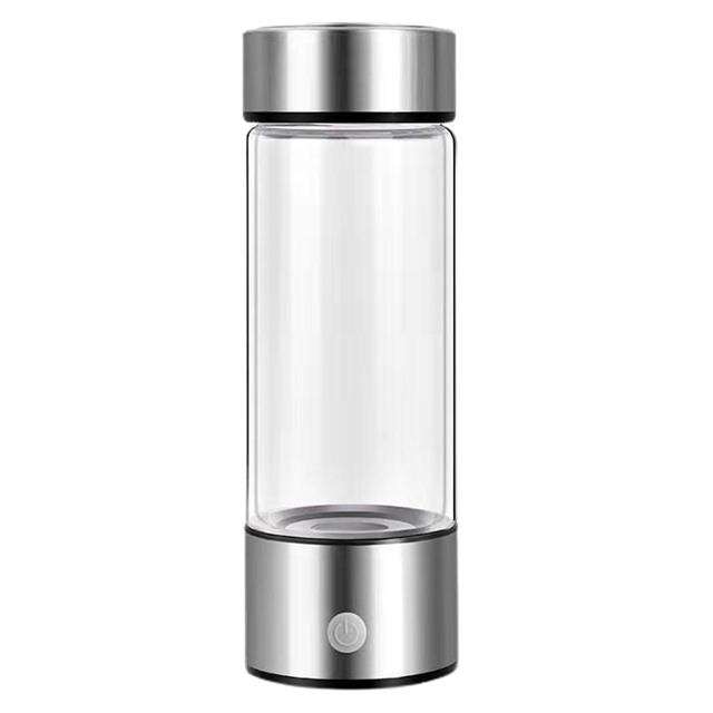 420ML Portable Hydrogen Water Bottle Rechargeable Rich in Antioxidants Improve Muscle Soreness Fatigue Promote Metabolism Water Bottle Tianyuhe Silver on Productcaster.