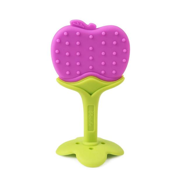 Ederfun 1kpl Baby Bijtring Food Grade Silicone Bijtring Fruit Vorm Baby Tandjes silikoni Tandjes Speelgoed Baby Chew Tand Speelgoed DW4615-omena on Productcaster.