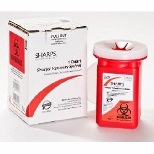 Sharps Compliance Contenedor de objetos punzantes de devolución de correo de cumplimiento de Sharps, recuento de 1 (paquete de 1) on Productcaster.