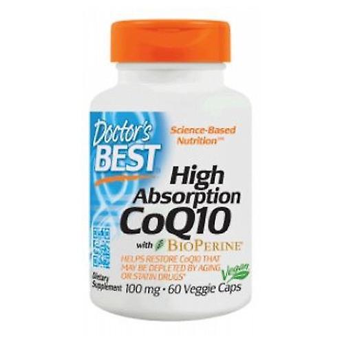 Doctor's Best Doctors Best CoQ10 de Alta Absorção com Bioperine,100 mg,60 Cápsulas Vegetais (Pacote de 4) on Productcaster.