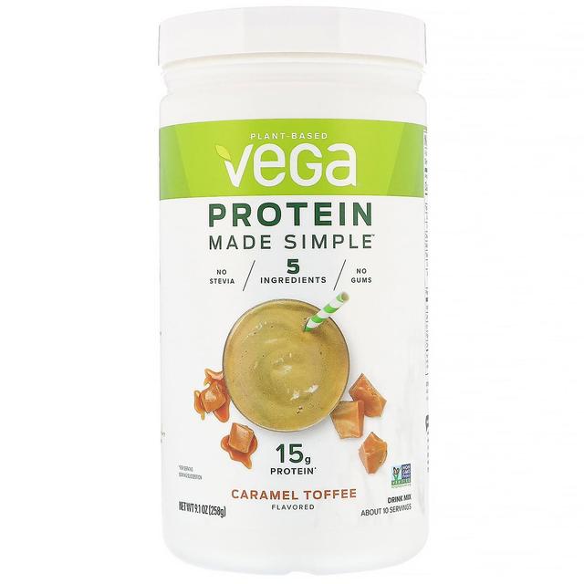 Vega, Protein Made Simple, Caramel Toffee, 9.1 oz (258 g) on Productcaster.