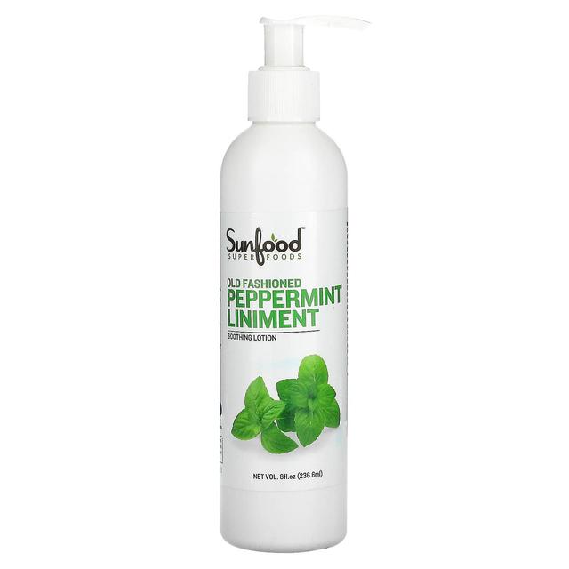 Sunfood, Soothing Lotion, Old Fashioned Peppermint Liniment, 8 fl oz (236.6 ml) on Productcaster.