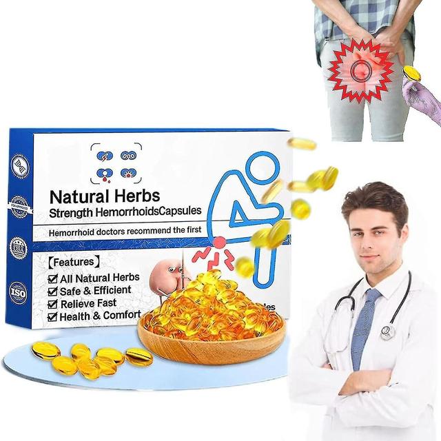 Fast Relief Hemorrhoid Treatment Capsules - Natural Herbal Formula for Itch, Burn, and Pain - Hemorrhoid Relieve Capsules 7pcs on Productcaster.