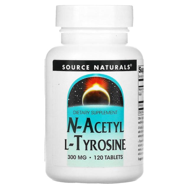 Source Naturals Źródło Naturals, N-acetylo-L-tyrozyna, 300 mg, 120 tabletek on Productcaster.