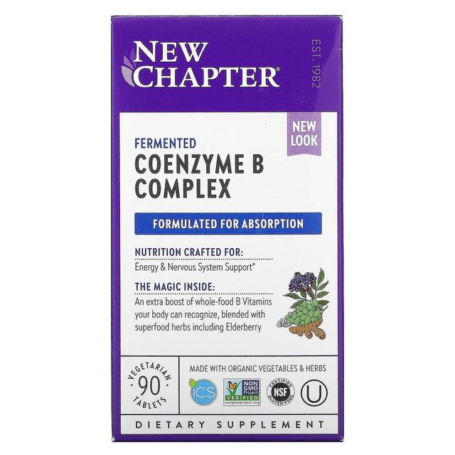 New Chapter Novo Capítulo, Complexo de Coenzima B Fermentada, 90 Comprimidos Vegetarianos on Productcaster.