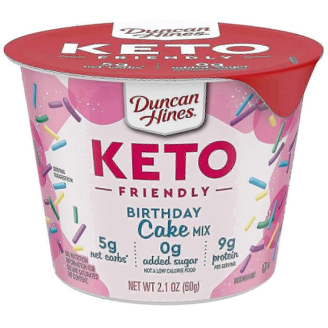 Duncan hines keto friendly birthday cake cup, gluten free, 2.1 oz on Productcaster.