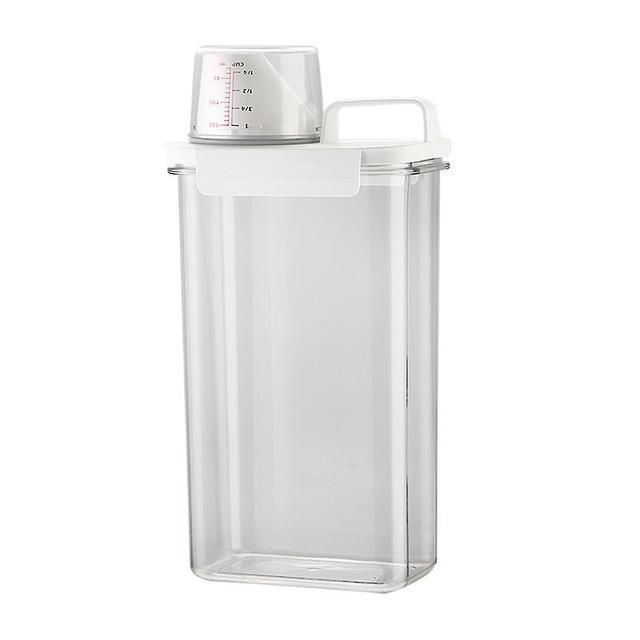 1100/1800/2300 Ml Laundry Powder Box With Measuring Cup Double Seal Type Clothes Washing Detergent Dispenser Daily Use Kaesi | Fruugo Ie 2300ML on Productcaster.