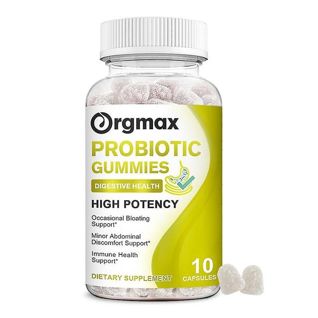 Eccpp Orgmax Probiotic Gummies podporuje emocionálnu pohodu Digestatívne zdravie Probiotiká pre črevnú flóru Doplnok krásy Zdravie 10 pcs on Productcaster.