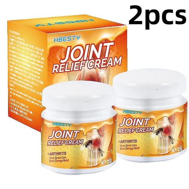 2pcs Bee Pain Relief Bone Healing Cream Natural Ingredients Promote Blood Circulation To Improve Joint Discomfort Patients on Productcaster.