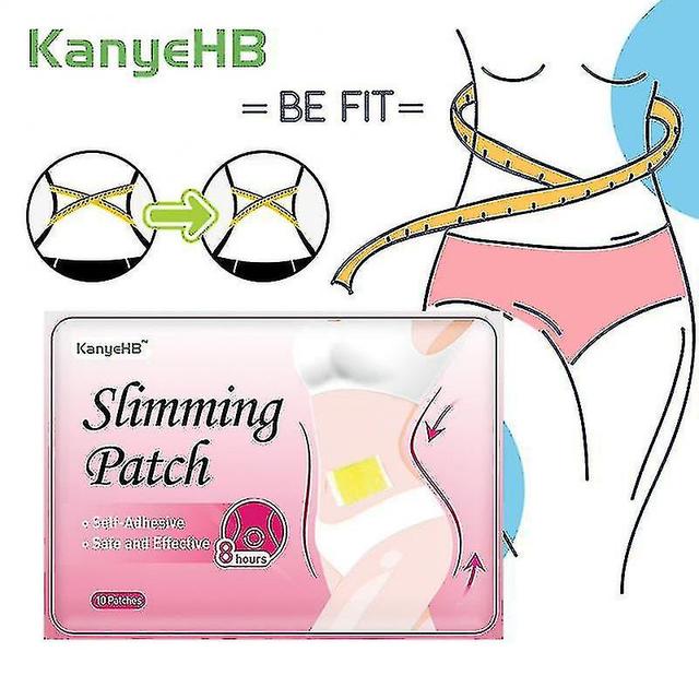 30/10pcs Slimming Patch Body Fat Burning Stickers Body Belly Detox Lose Weight Modification hg.13 10pcs pink on Productcaster.