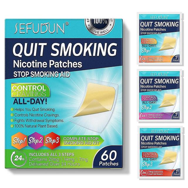 Anti Smoke Patch Eliminate Smoking Desire Effective Dispel Smoke Addiction Natural Herbal Stop Smoking Aid Sticker Health Care -GSL step 1 2 3 on Productcaster.