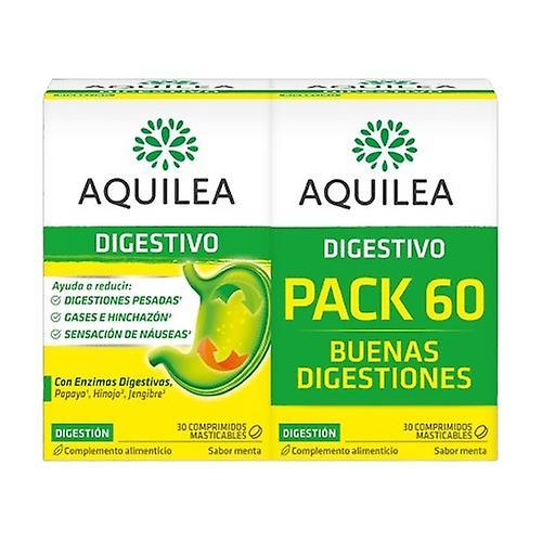 Aquilea Digestive Pack 2x30 chewable tablets on Productcaster.