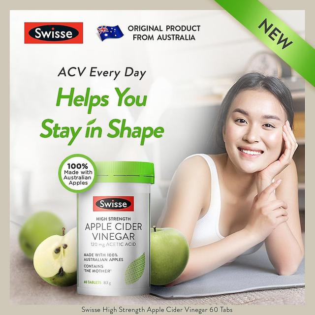 Timktv Swisse High Strength Apple Cider Vinegar 60 Tablets+beauty Bright Skin Booster 60 Soft Capsules Apple Cider Vinegar 6 Tab Onesize on Productcaster.