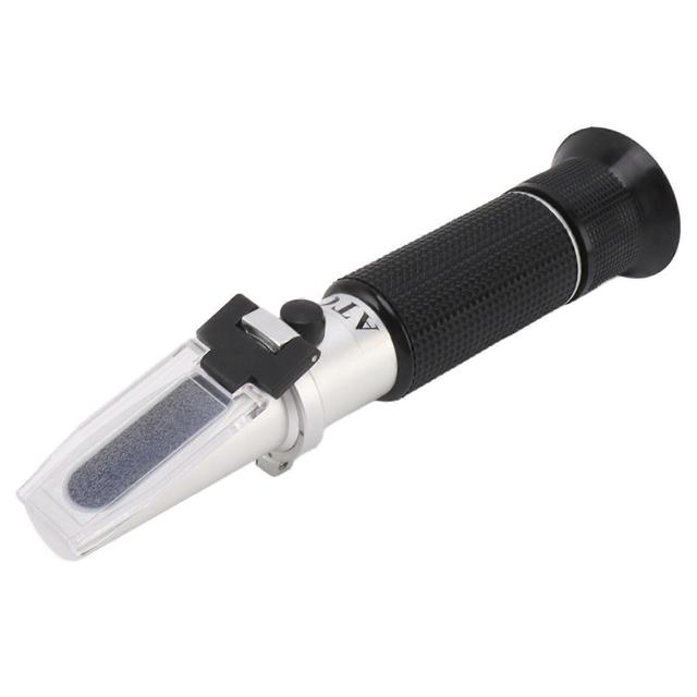 Portable Handheld Brix Meter Refractometer 10-30% - Aluminum Sugar Content Hydrometer for Fruit, Honey, and Sugary Drinks on Productcaster.