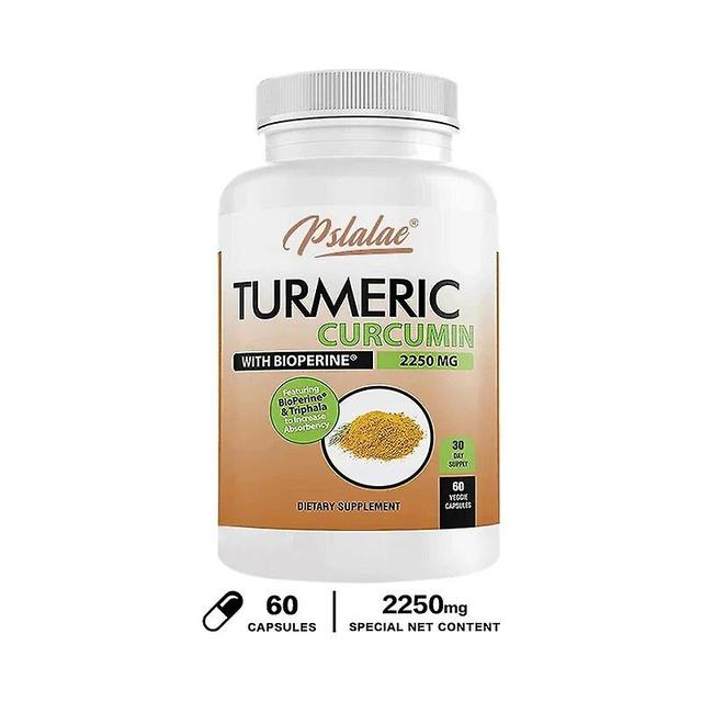 Visgaler Premium Curcumin - 2250 Mg/day - Natural Vegan - 95% Curcumin With Black Pepper Extract Powerful Turmeric Supplement 60 Capsules on Productcaster.