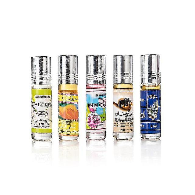 5pcs 6ml Muslim Roll On Perfume Fragrance Essence Oil Body Scented Lasting Fragrance on Productcaster.