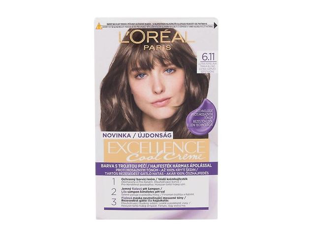 L'Oréal Paris - Excellence Cool Creme 6,11 Ultra Ash Dark Blond - For Women, 48 ml on Productcaster.