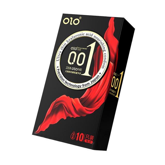 Olo Preservativo Acido Ialuronico Sicurezza Granuli Thread 001 Prodotti per adulti Stimolazione sicura e Black Nude 10 Confezioni on Productcaster.