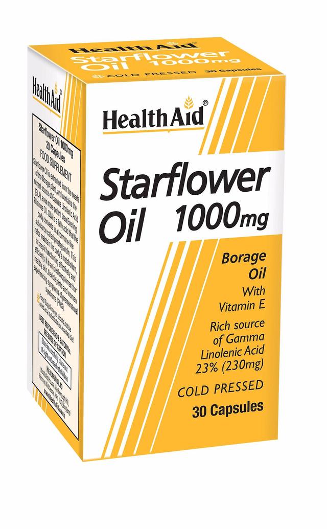 Health Aid Starflower Oil 1000mg (23% GLA), 30 Capsules on Productcaster.