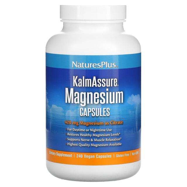 Nature's Plus NaturesPlus, KalmAssure, Magnesio, 105 mg, 240 Capsule Vegane on Productcaster.