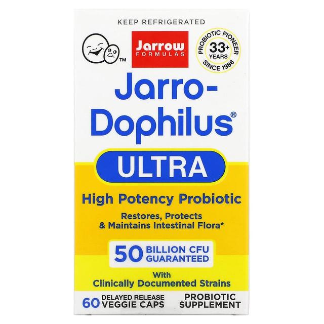 Jarrow Formulas Jarrow Fórmulas, Jarro-Dophilus Ultra, 50 Bilhões, 60 Tampas Veggie de Liberação Atrasada on Productcaster.