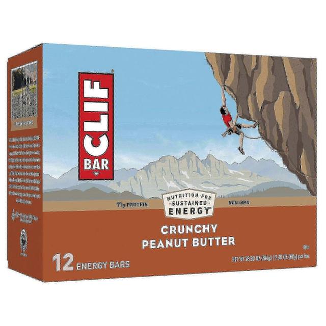 Clif bar chrumkavé arašidové maslo energetické tyčinky, 12 ea on Productcaster.