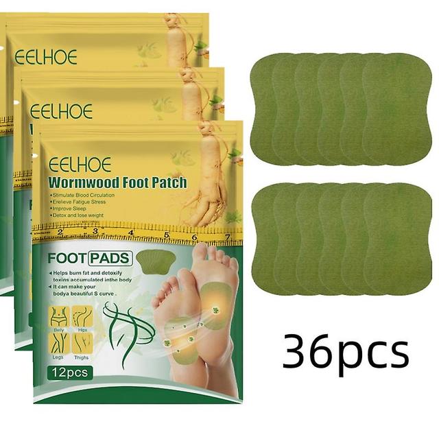 36pcs Wormwood Detox Foot Patches Feet Care Relieve Stress Help Sleep Slimming Body Shape Foot Paste Body Toxins Cleansing Weight Loss on Productcaster.