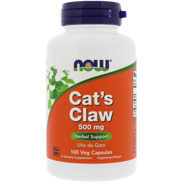 NOW Foods Agora Alimentos, Unha de Gato, 500 mg, 100 Veg Cápsulas on Productcaster.