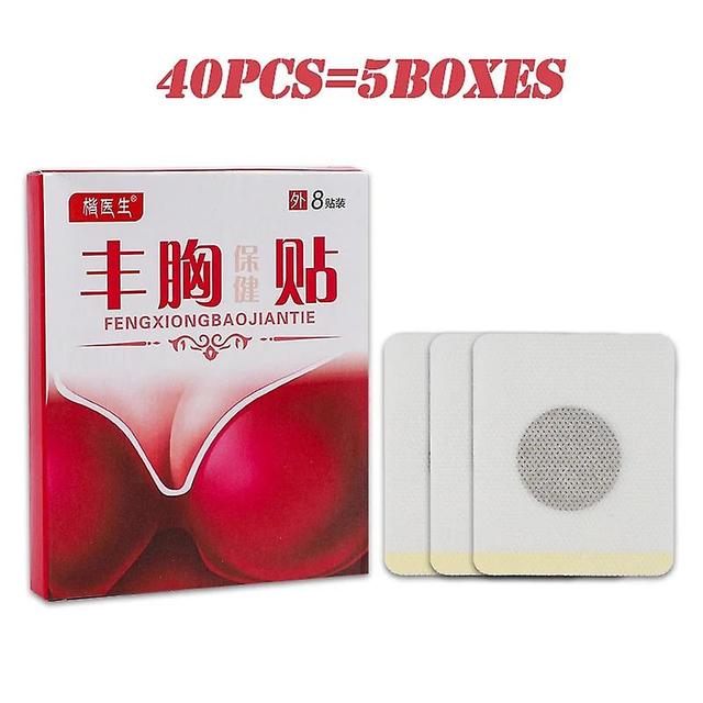 Qian 8/24/40Pcs Breast Enlargement Patch Chest Enhancement Elasticity Promote Female Hormone Breast Lift Firming Massage Up Size Bust 40pcs in 5boxes on Productcaster.