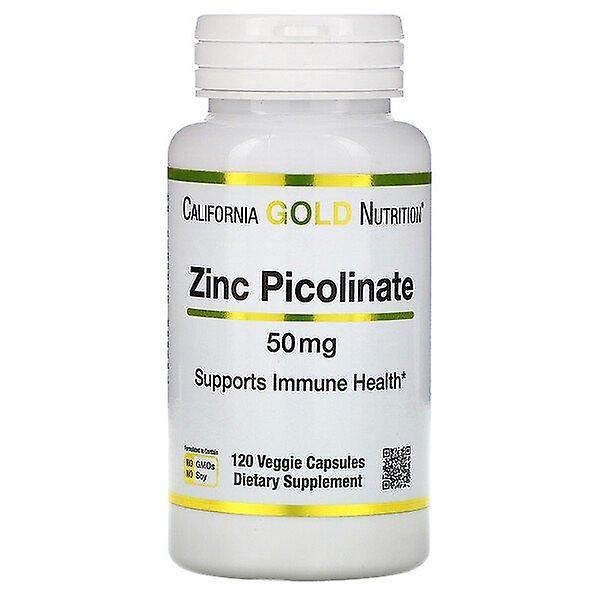 California Gold Nutrition, Zinc Picolinate, 50 mg, 120 Veggie Capsules on Productcaster.