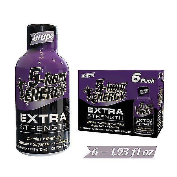 5 Hour Energy 5-Hour energy shot, extra strength, grape, 1.93 oz, 6 count on Productcaster.