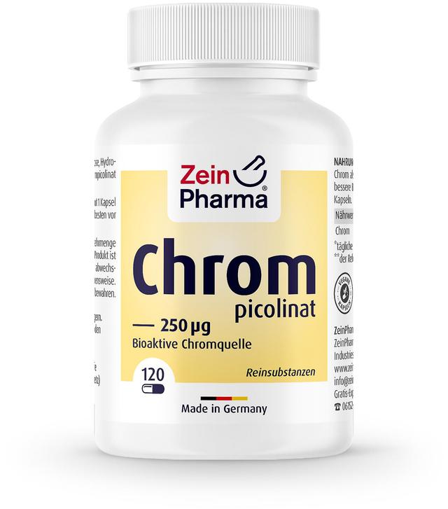 Zein Pharma Chromium Picolinate 250 mcg 120 caps on Productcaster.