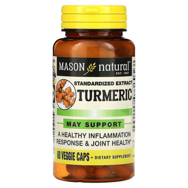 Mason Natural, Standardized Extract Turmeric, 60 Veggie Caps on Productcaster.