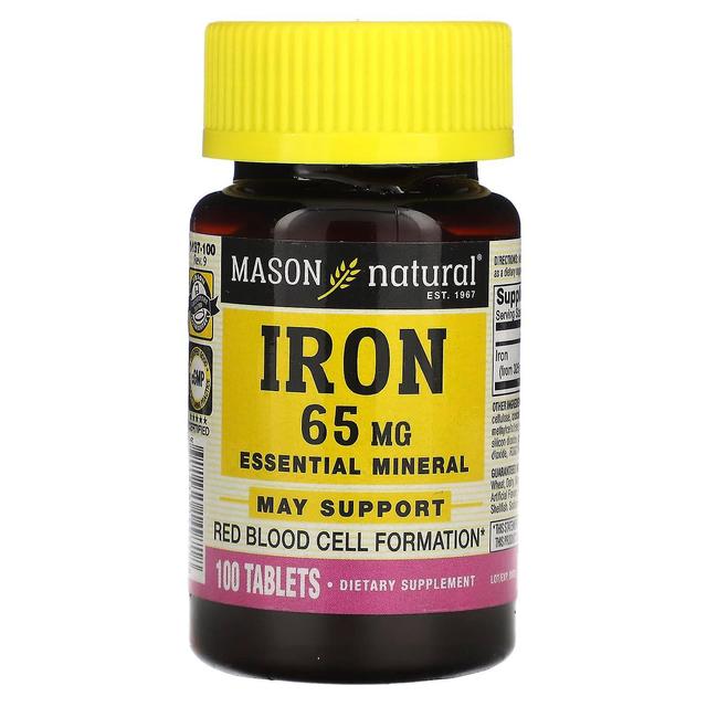 Mason Natural, Iron, 65 mg, 100 Tablets on Productcaster.