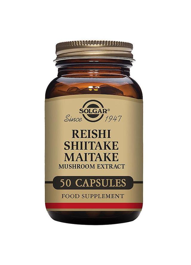 Solgar reishi shiitake maitake mushroom extract 50's on Productcaster.