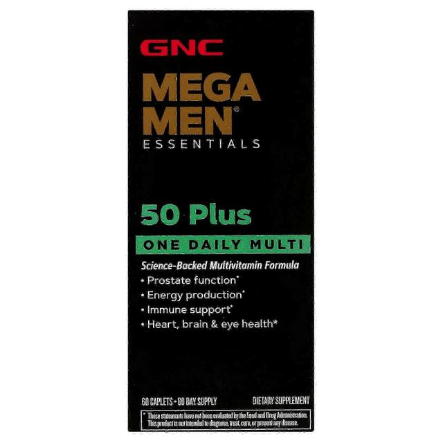 Gnc mega men 50-plus one daily multivitamin, tablets, 60 ea on Productcaster.