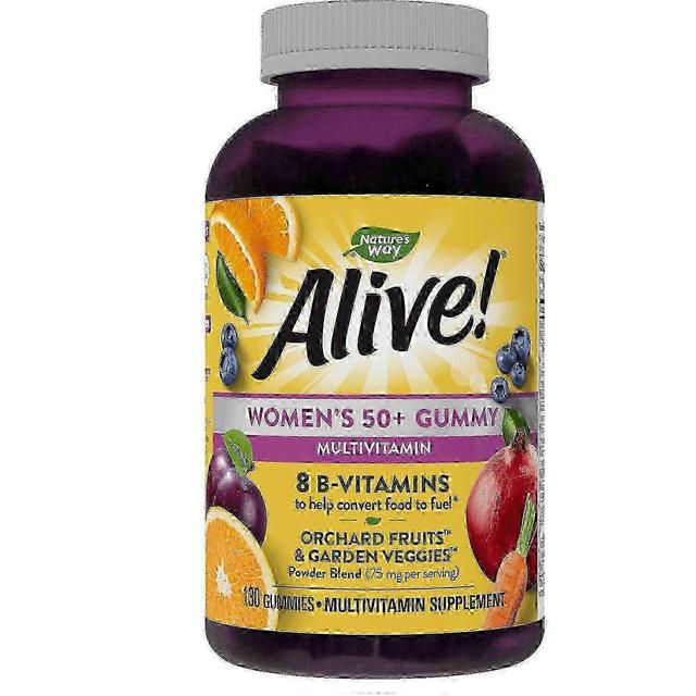 Nature's way alive! women’s 50+ gummy multivitamin, full b vitamin complex, 130 ea on Productcaster.